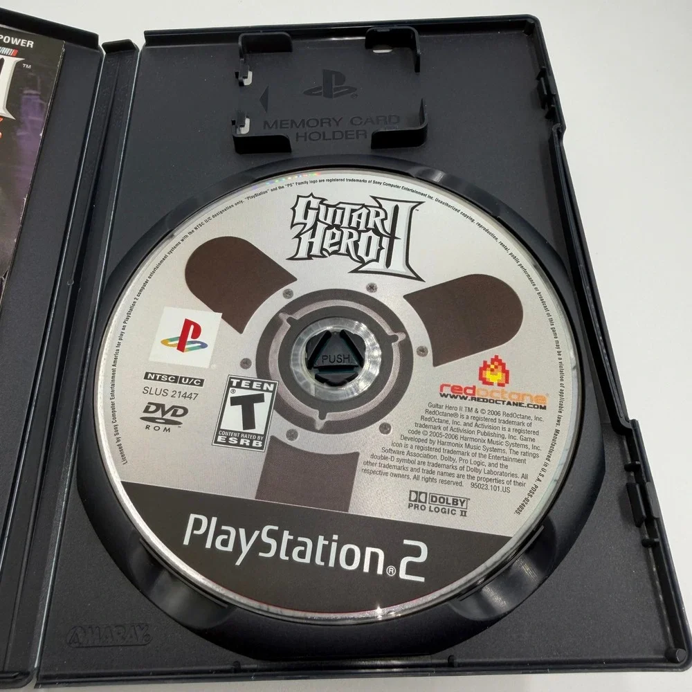 Guitar Hero II 2 Sony PlayStation 2 PS2 Game with Manual RedOctane SLUS 21447